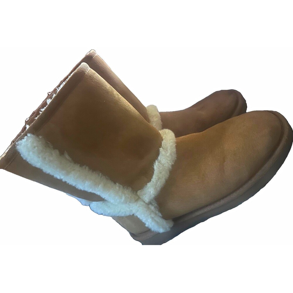UGG Australia Classic Tall Spill Seam Chestnut Sheepskin Boots Women’s Size 8